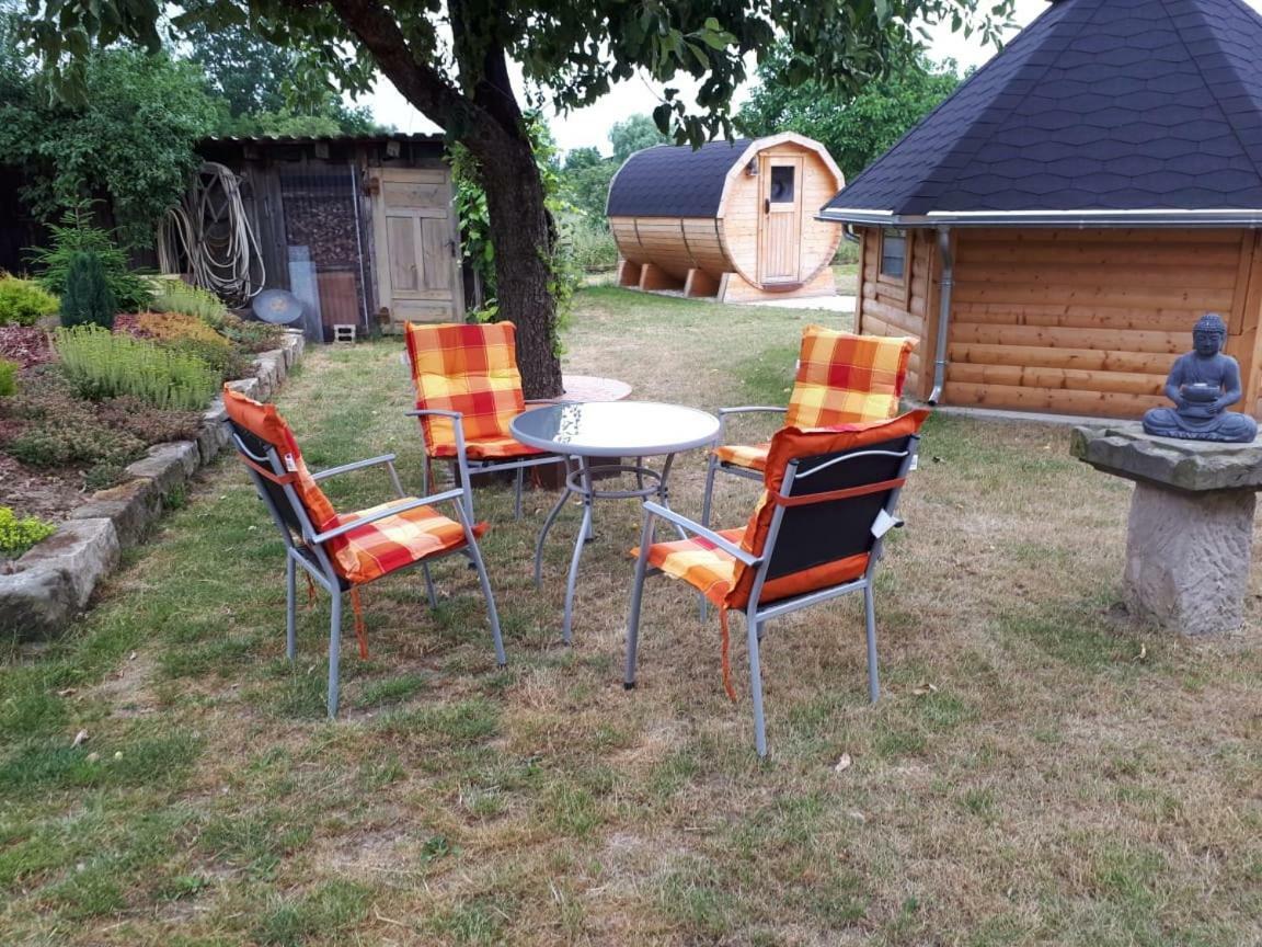 Ferienwohnung Gaensebluemchen Wartenburg Exteriör bild